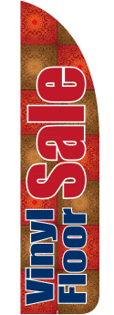 Vinyl Sidewalk Feather Flag Banner for Outdoor Sales & Promotions - Perfect for Retail Stores, Car Dealerships & Yard Sales