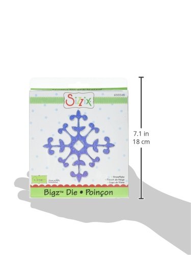 Sizzix Bigz Die - Snowflake Cutting Die for Big Shot & BIGkick Machines | Perfect for Holiday Cards, Scrapbooking & DIY Crafts