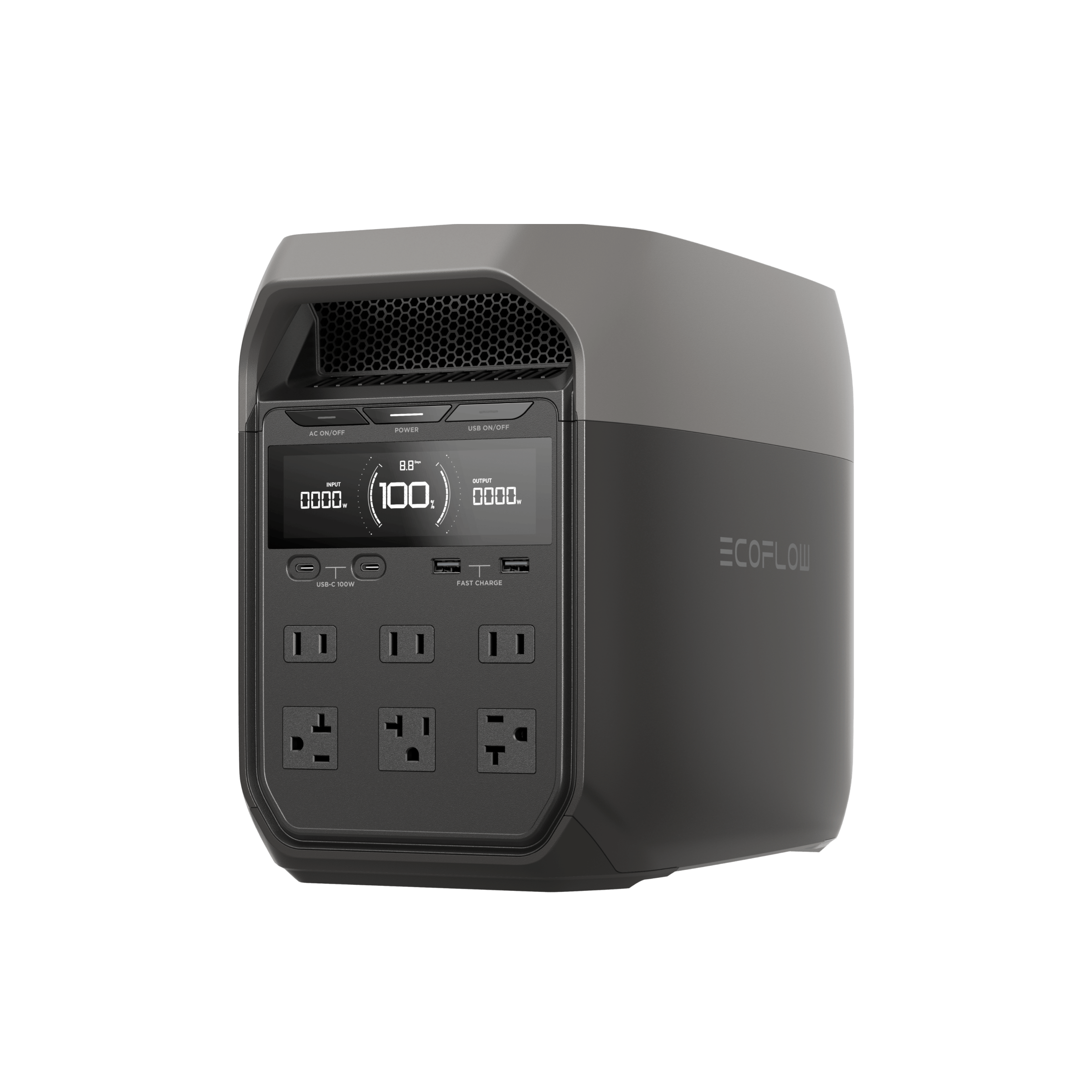 EcoFlow DELTA 3 Portable Power Station 3000W | Solar Generator for Camping, RV, Emergencies | Fast Charging & Quiet Operation | Home Backup & Outdoor Power Supply