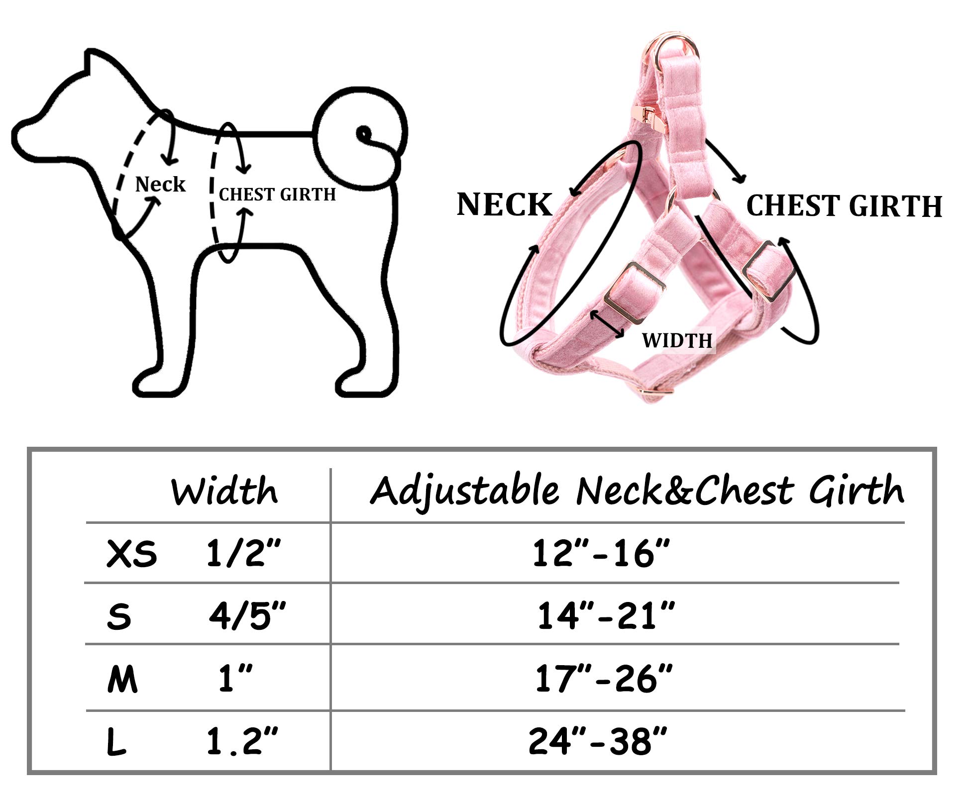 ARING PET Velvet No-Pull Dog Harness - Adjustable Heavy Duty Vest for Small, Medium & Large Dogs - Perfect for Walking, Training & Outdoor Adventures