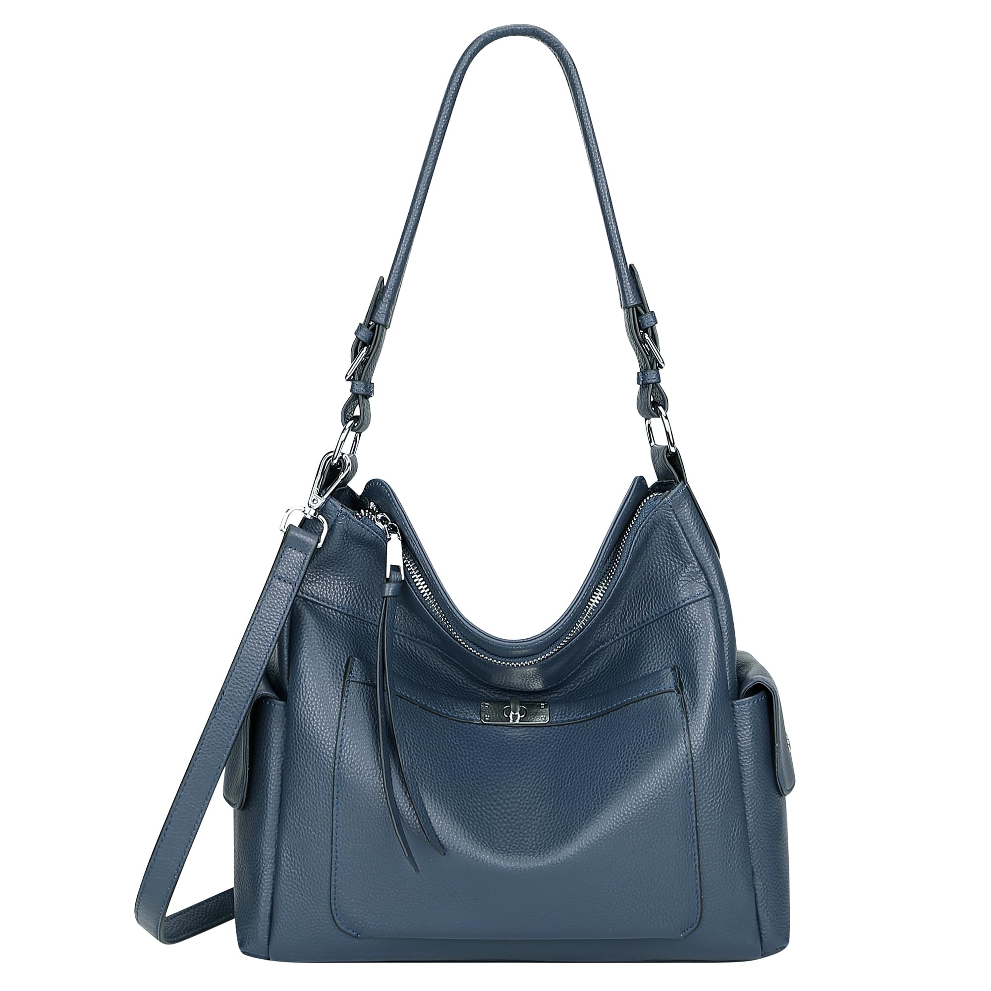 Premium Genuine Leather Hobo Handbags for Women - Stylish Shoulder & Crossbody Purse - Perfect for Work, Travel, and Everyday Use