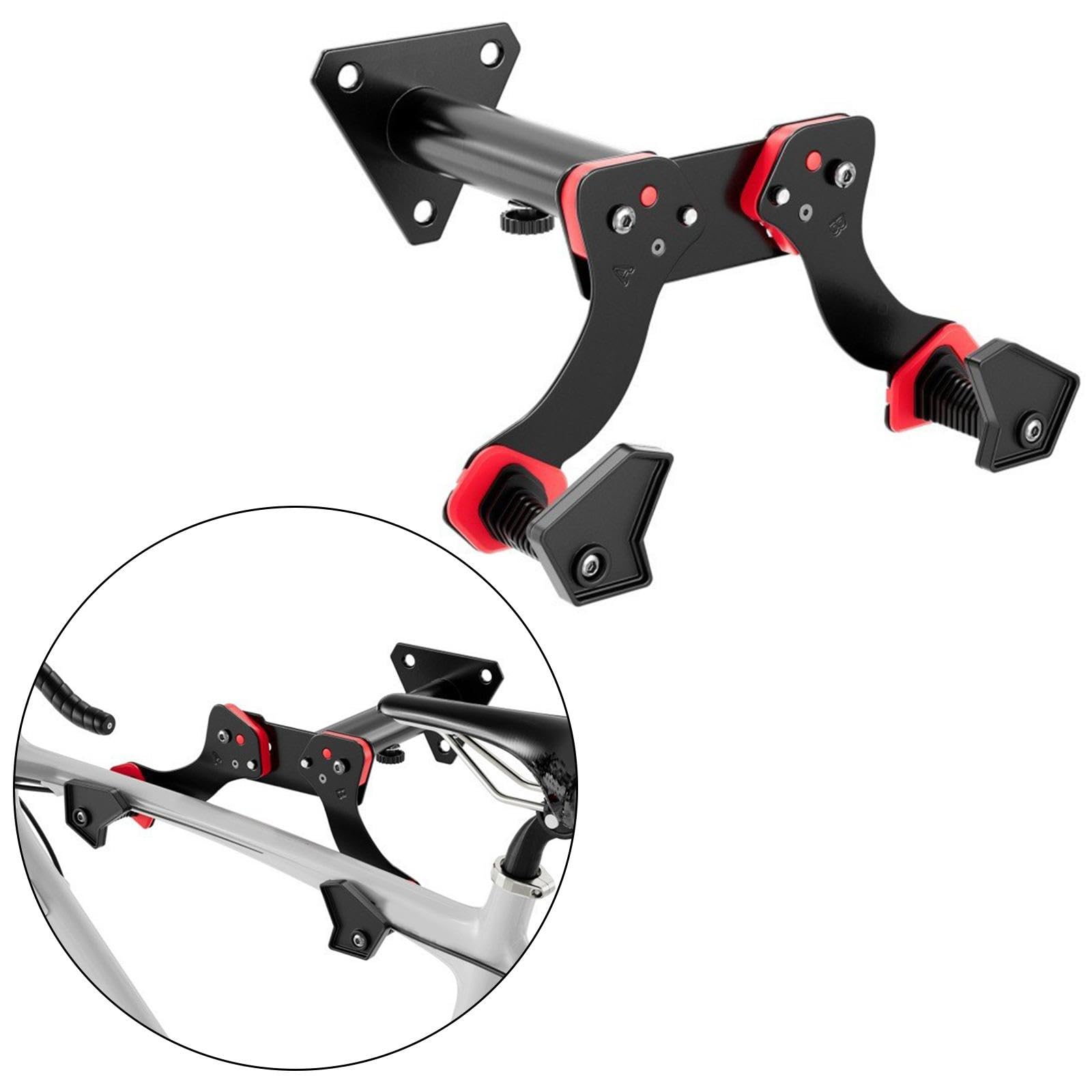 Heavy Duty Bike Wall Mount Rack - Space Saving Bicycle Hanger & Hook for Garage, Home & Indoor Storage - Holds Up to 50 lbs - Perfect for Organizing Bikes in Small Spaces & Apartment Living