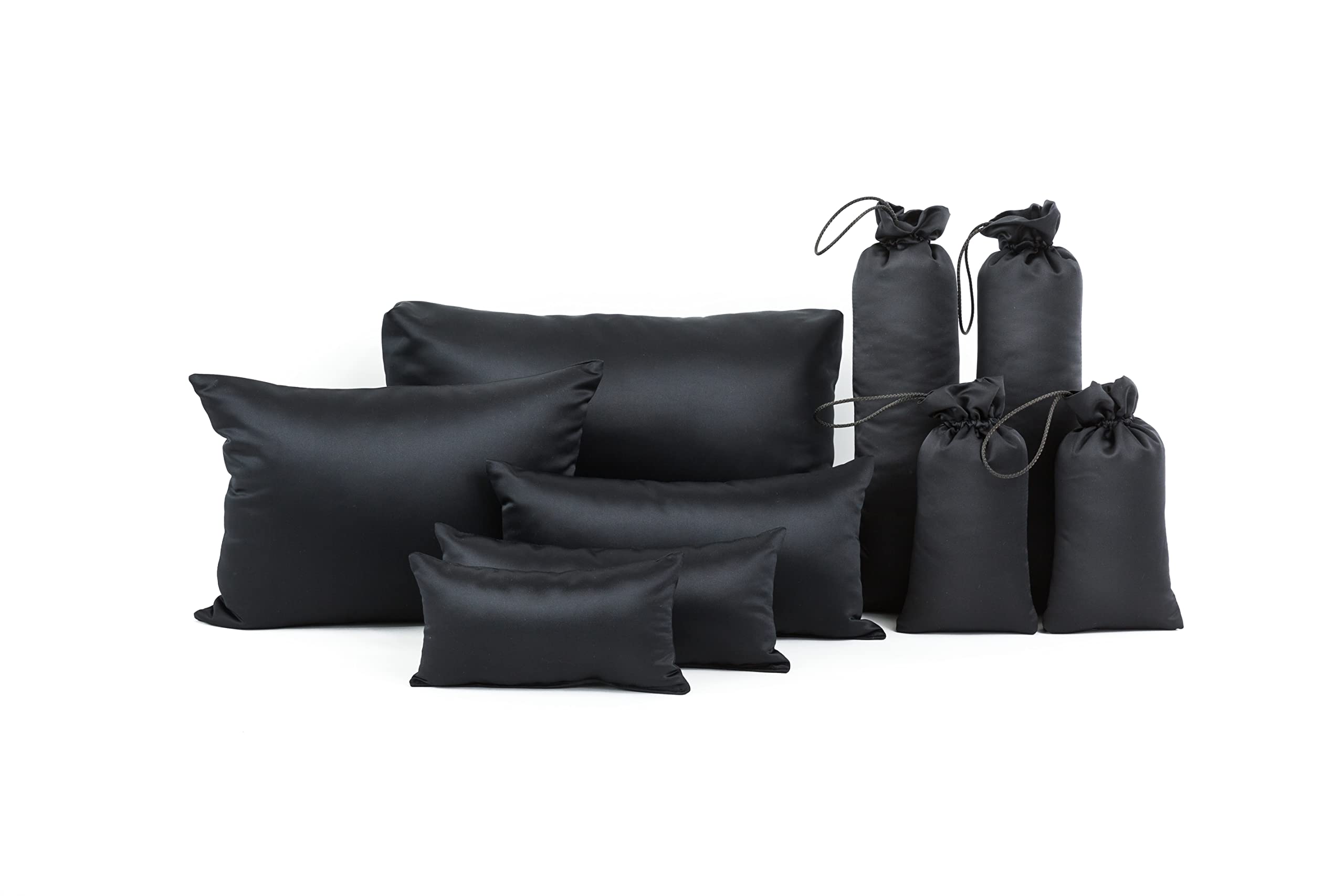 Fabrinique Handbag & Boot Shaper Pillows Set - 9PC Cushioned Insert Fillers for Small to XL Bags - Prevent Creases & Damage (Black, S-XL) - Perfect for Travel Storage & Luxury Bag Protection