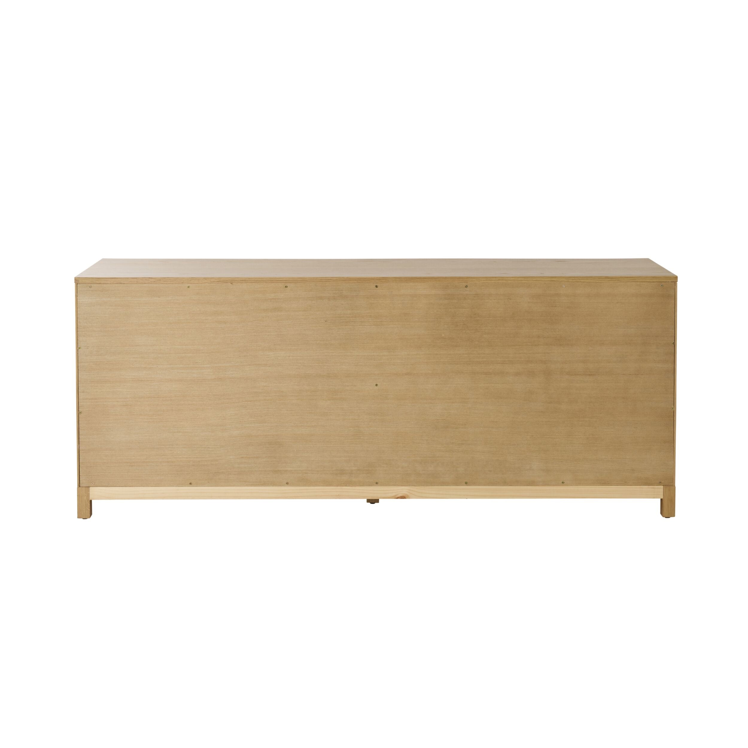 Avalon 4-Door Sideboard in Light Oak - Modern Buffet Cabinet for Dining Room Storage & Display