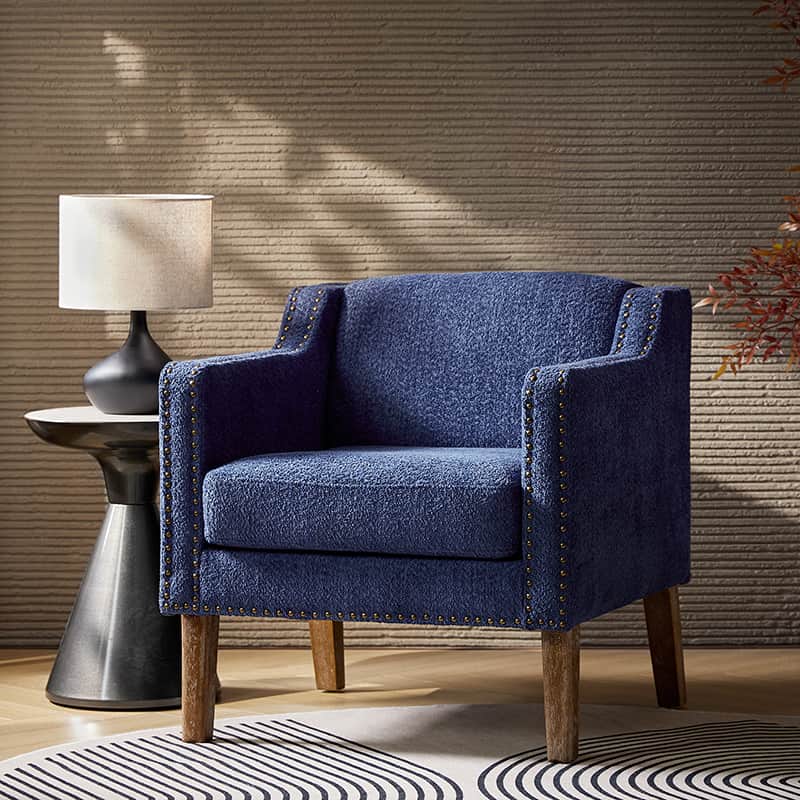 Solid Wood Frame Armchair - Modern & Durable Wooden Chair for Living Room, Dining Room, Office - Comfortable & Stylish Home Furniture