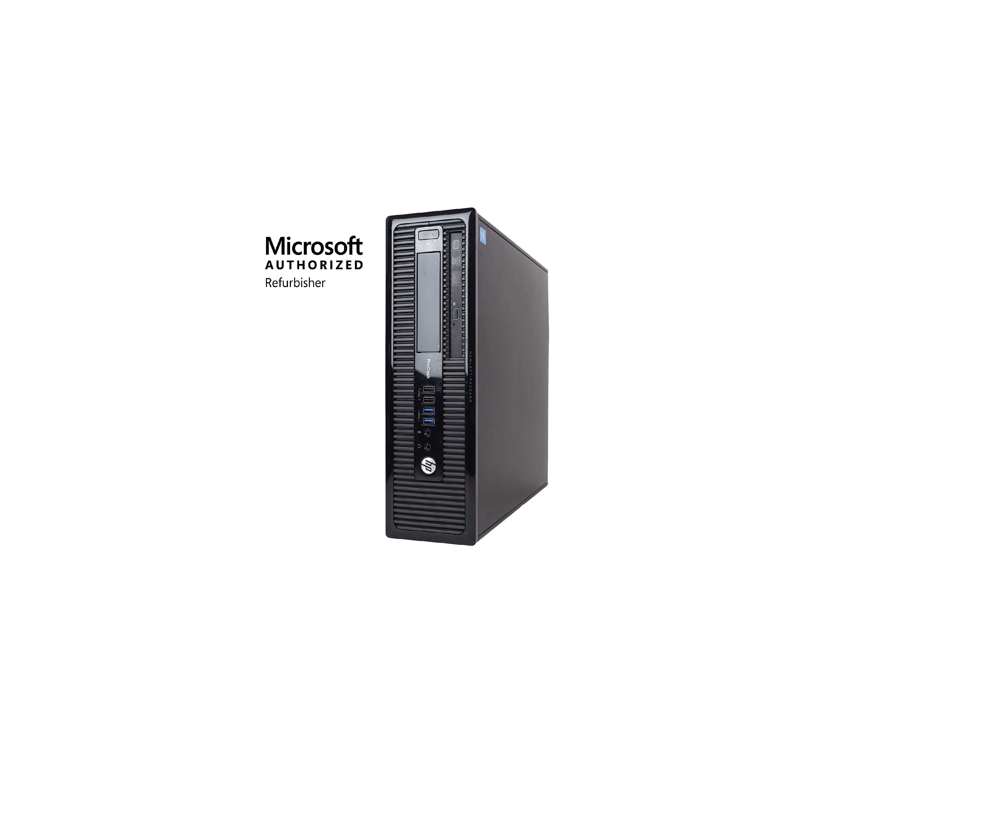 Refurbished HP ProDesk 400 G1 SFF Desktop - Intel Core i5-4570 3.2GHz, 8GB RAM, 240GB SSD, DVD, Windows 10 Pro | Perfect for Home Office, Business Workstations & Small Business Computing