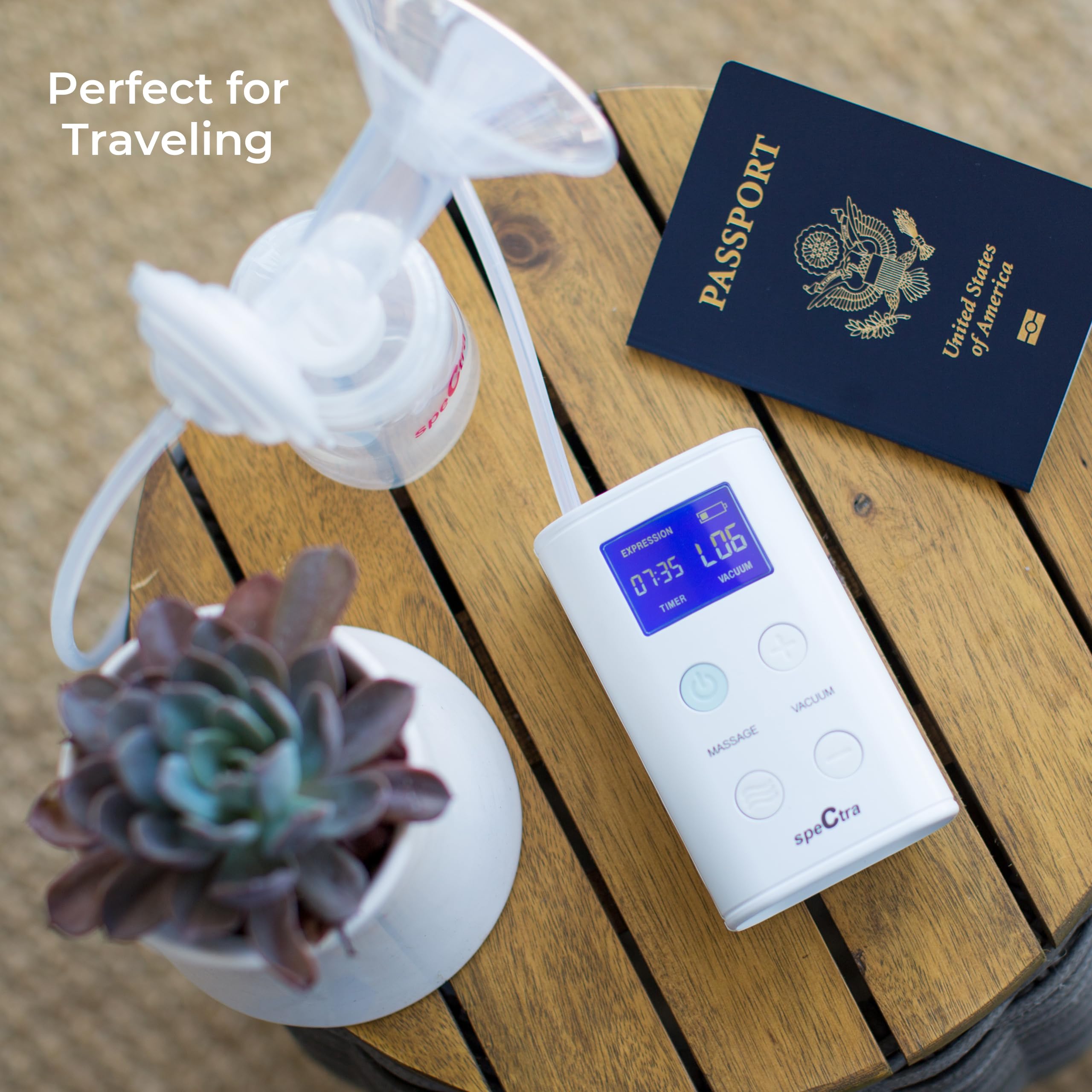 Spectra 9 Plus Portable Electric Breast Pump - Hands-Free, Rechargeable, Ultra-Quiet for Nursing Moms | Perfect for Travel, Work & Late Night Feedings