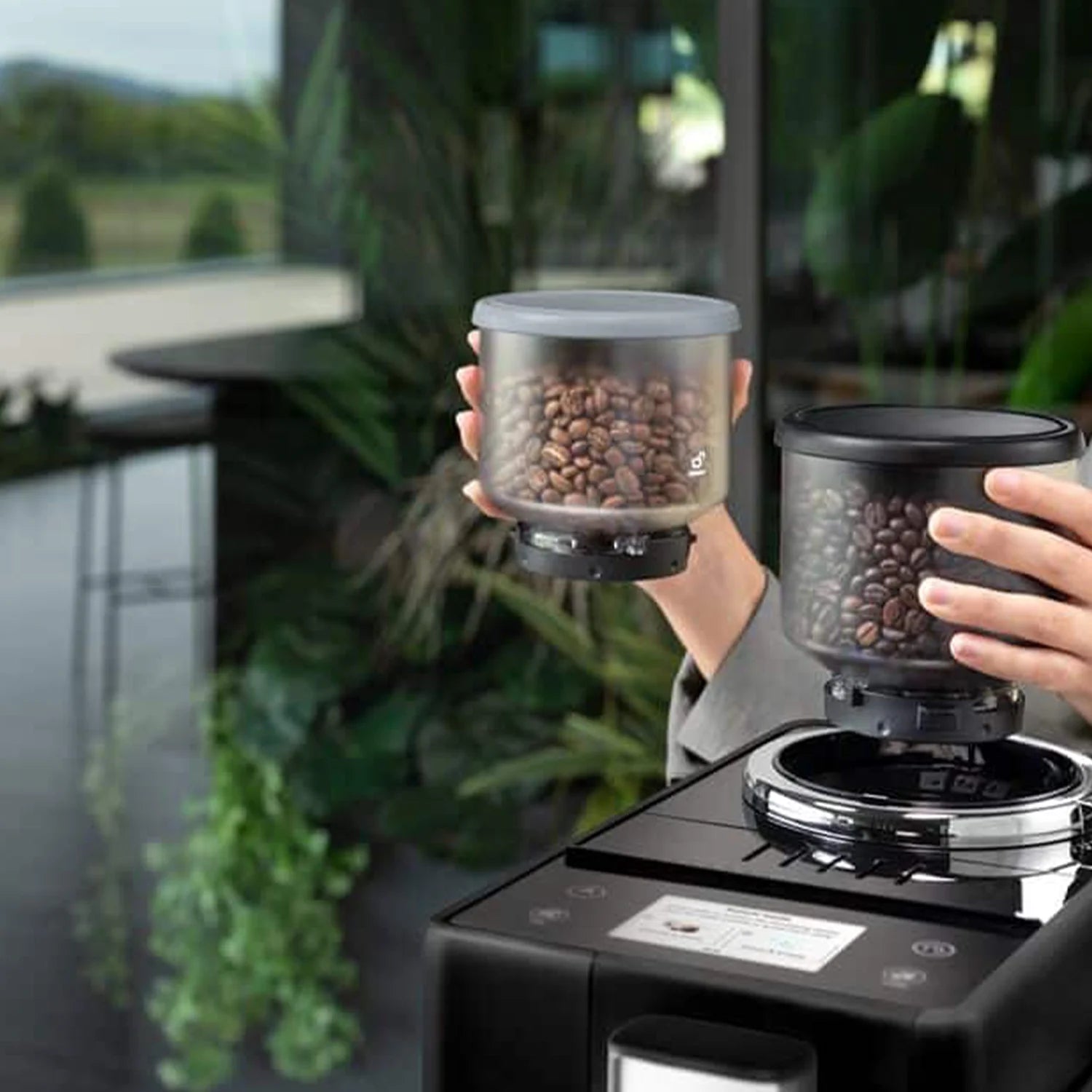 De'Longhi Rivelia Automatic Espresso Machine with LatteCrema System - Onyx Black (Model #EXAM44055B) for Home Barista & Coffee Lovers - Perfect for Espresso, Cappuccino & Latte Making