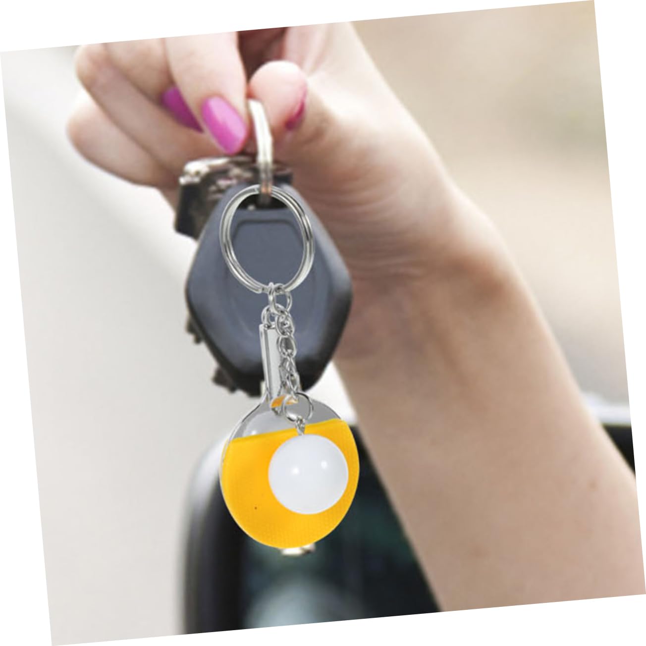 TOGEVAL Table Tennis Keychain Set - 12 Pack Sports Keychains for Players & Fans - Perfect for Gifts, Backpacks, and Tennis Gear Accessories