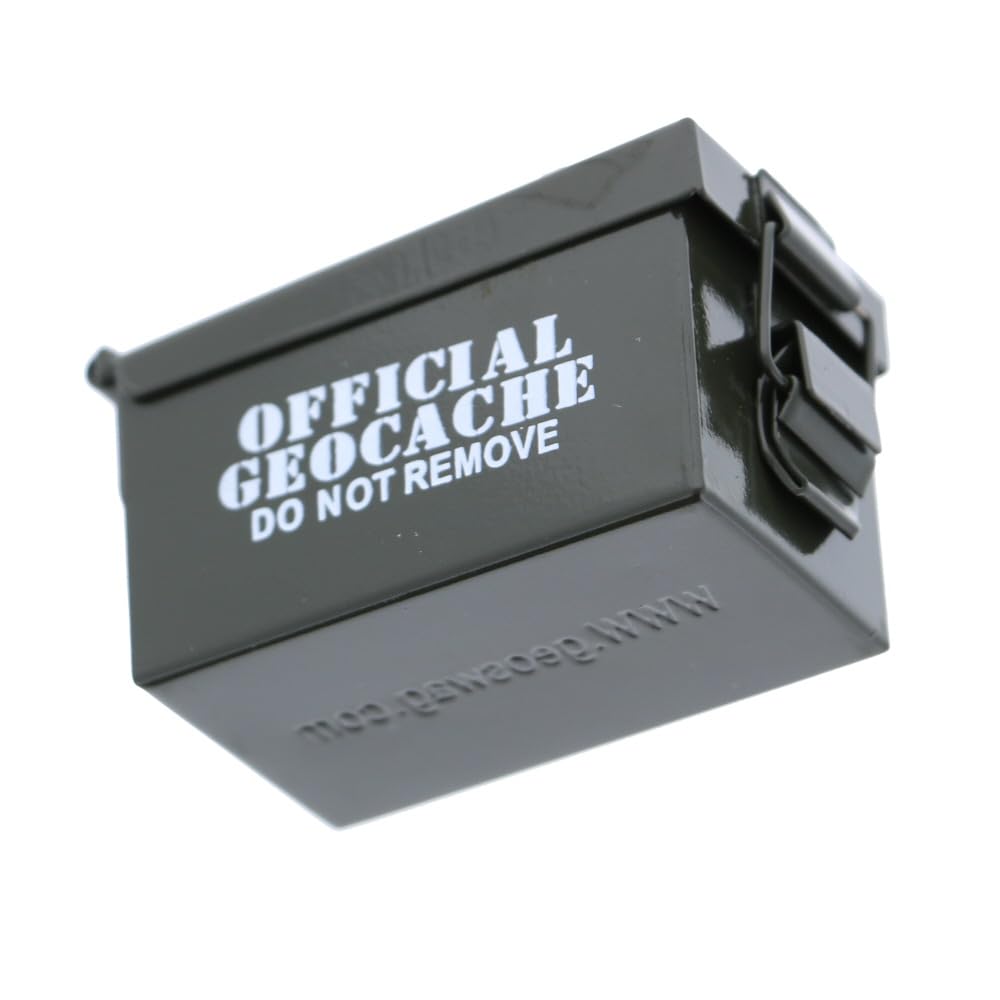 Micro Ammo Can V1 Geocache - Waterproof Metal Container for Outdoor Treasure Hunting, Camping & Hiking Essentials | Perfect for Geocaching, Survival Kits & Small Item Storage