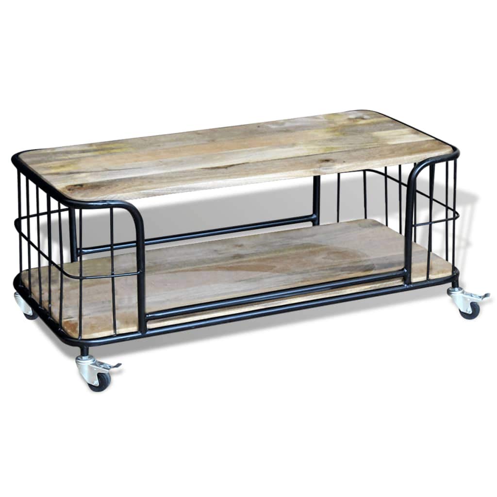 Solid Mango Wood Coffee Table 39.4