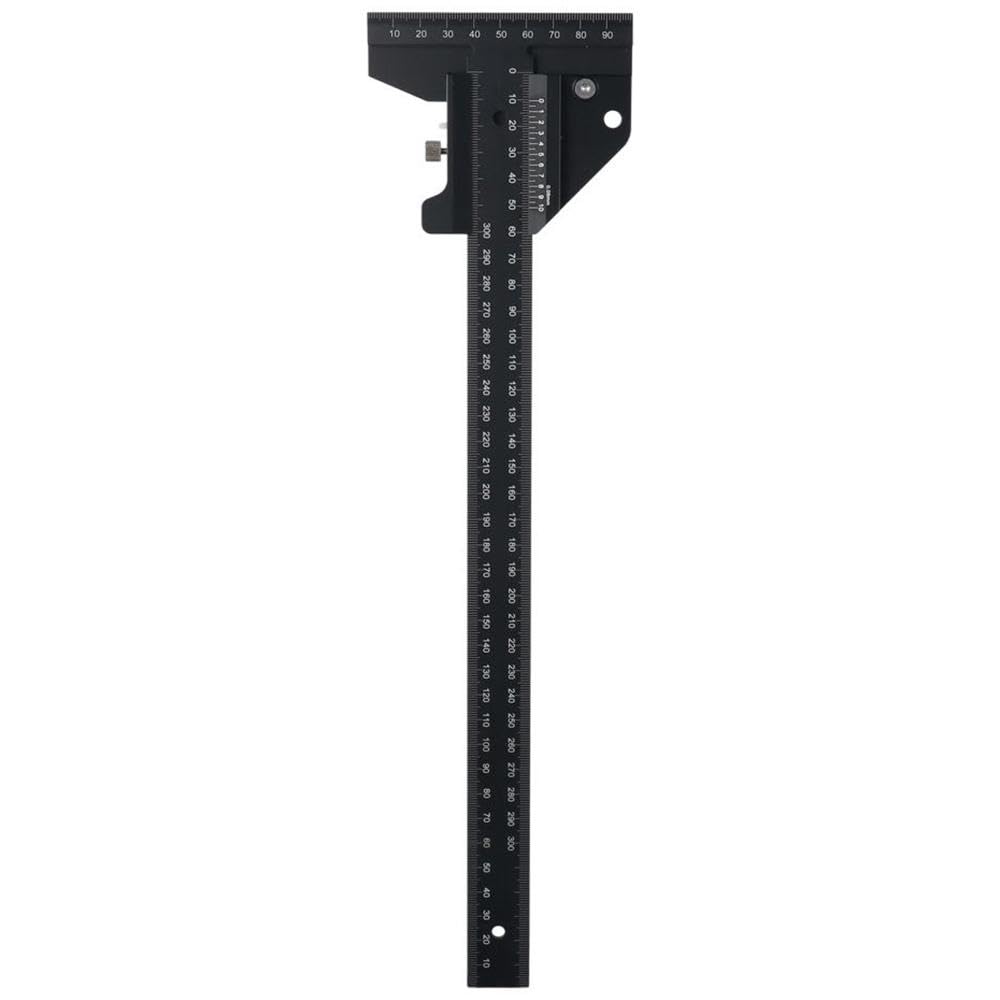 Professional 300mm Aluminum Steel Precision Marking Gauge Tool - Metric Sliding Measuring & Drawing Tool for Carpentry, Woodworking & DIY Projects