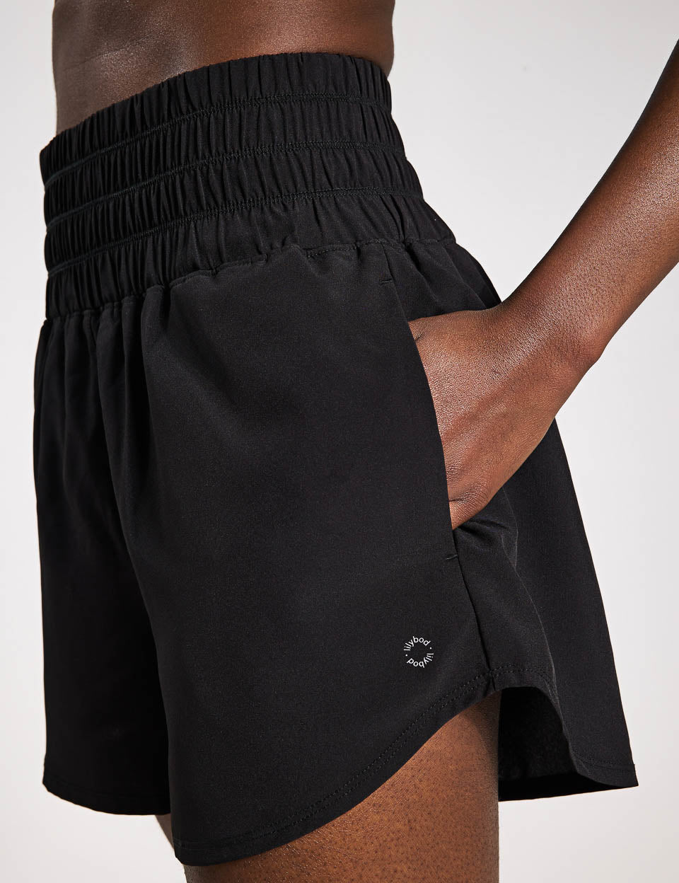 Bronte Running Shorts for Women - Black Athletic Shorts for Running, Gym & Workouts | Lightweight & Breathable