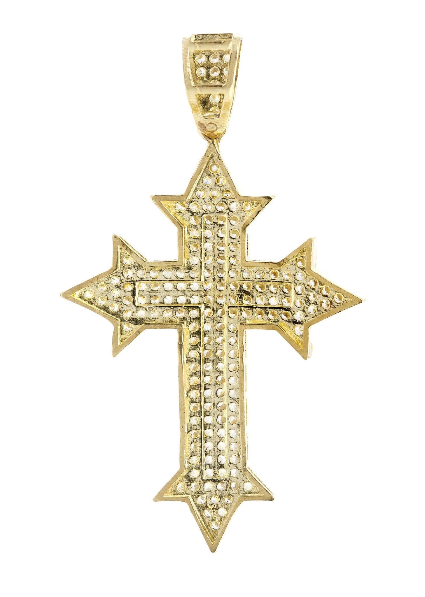 10K Gold Cross Pendant Necklace for Women - 5.3 Grams Religious Jewelry Gift for Baptism, First Communion & Everyday Wear