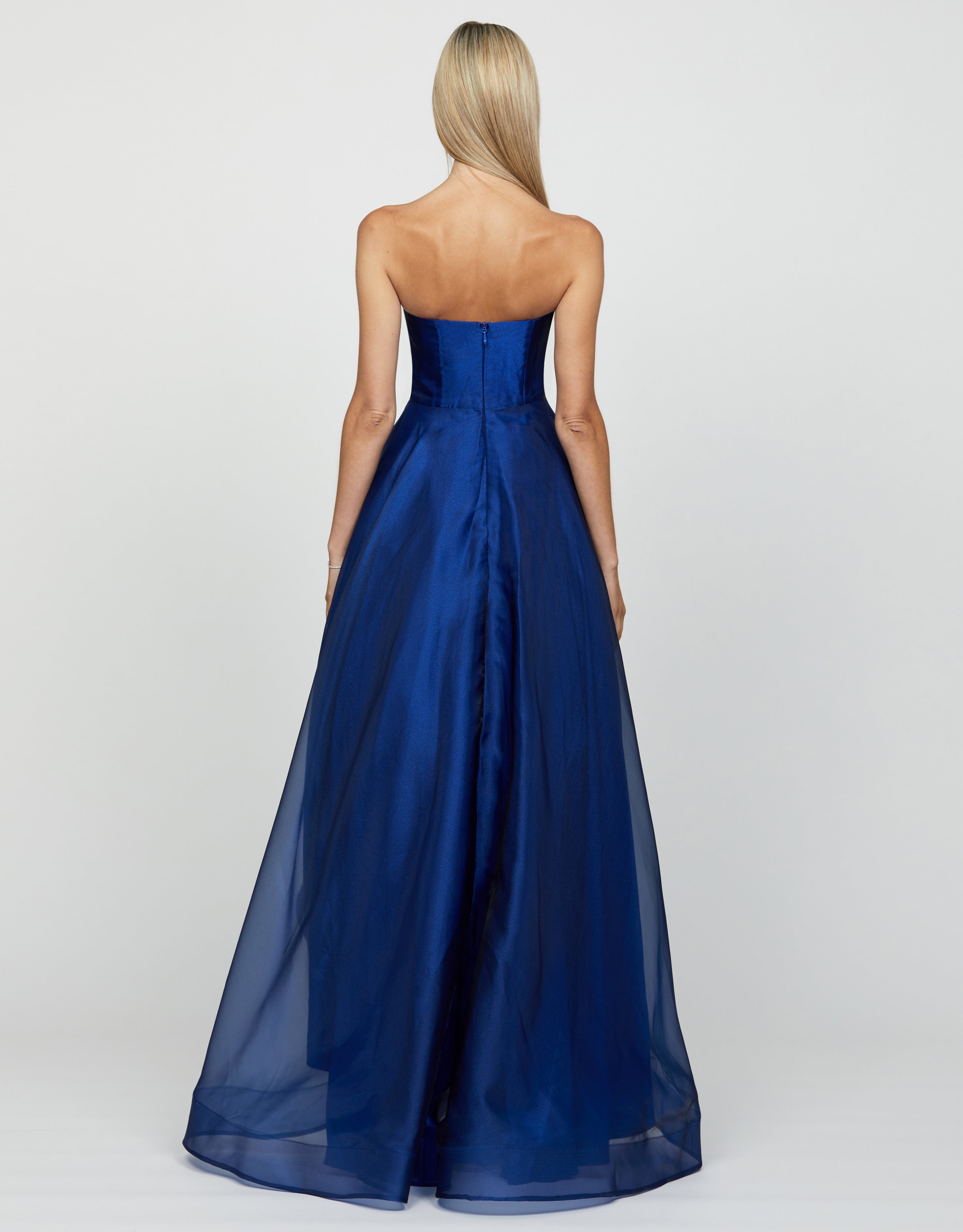 Elegant Indi High Low Ballgown Dress for Prom, Wedding & Evening Events | Flowy A-Line Skirt & Stunning Back Detail | Perfect for Formal Occasions, Parties & Special Celebrations