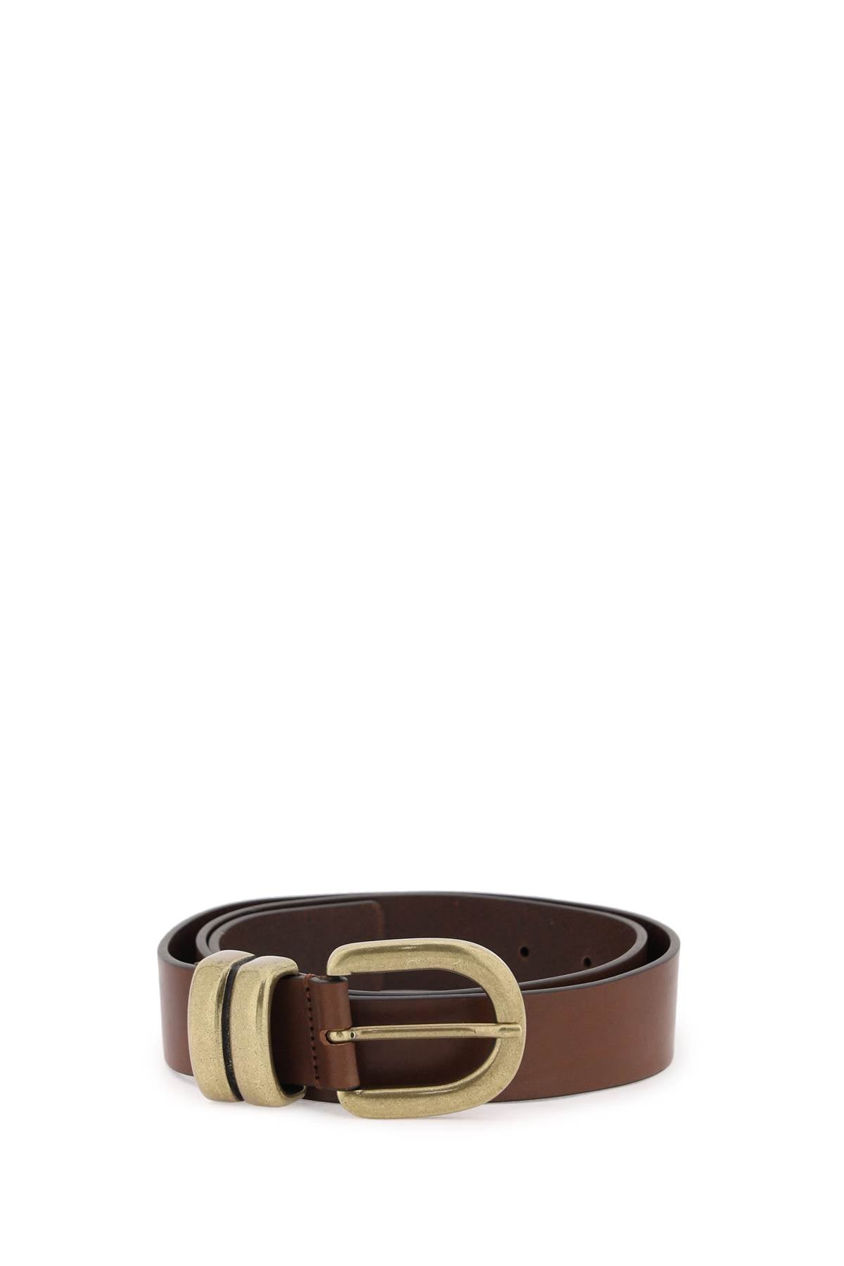 By Malene Birger Zoira Genuine Leather Belt for Women - Stylish Waist Accessory for Dresses, Jeans & Office Wear