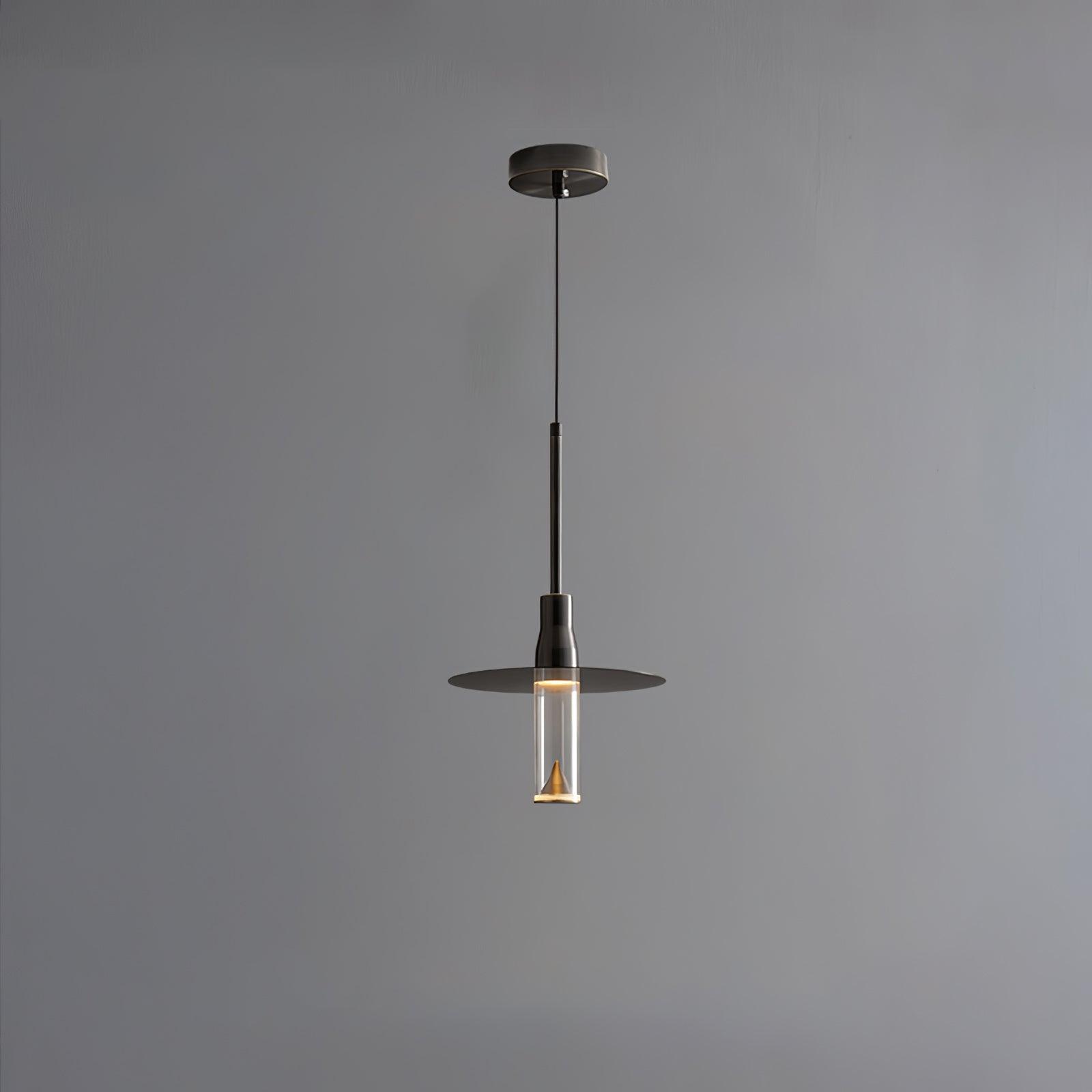Modern Acrylic Hat Plate Pendant Light - Stylish Ceiling Lamp for Dining Room, Kitchen, Bedroom & Living Room Decor