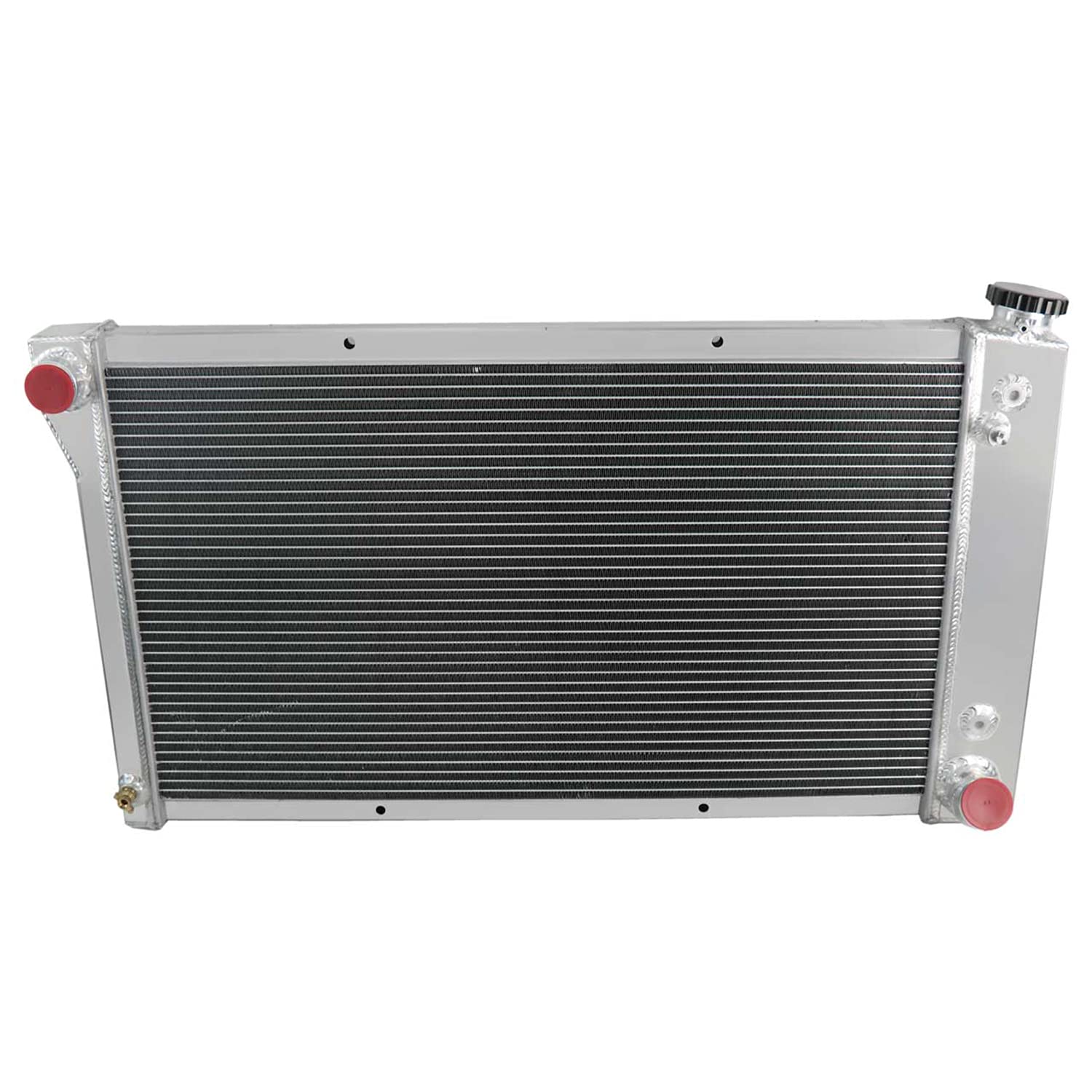 High-Performance Full Aluminum 3-Row Radiator with Shroud & Fan for 1967-1972 Chevy Blazer C/K/G/P & GMC Jimmy C/K/G Pickup Suburban Van - Perfect for Off-Roading & Hot Climate Driving