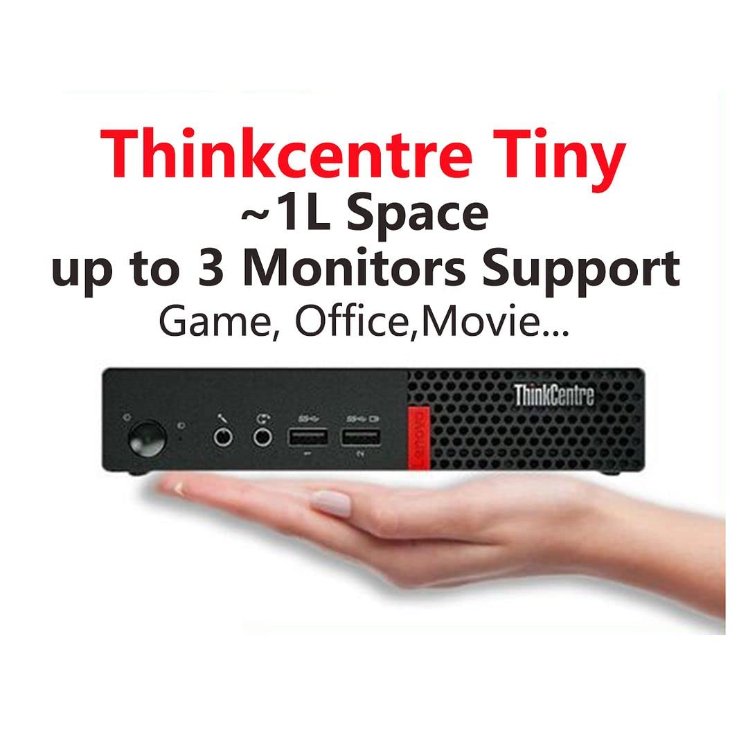 Lenovo ThinkCentre M710q Tiny Desktop PC - Intel Core i7-6700T Processor (Up to 3.60GHz), 32GB RAM, 512GB NVMe SSD, Wi-Fi 6E (AX210), Bluetooth, HDMI | Windows 10 Pro (Renewed) | Perfect for Home Office, Business Workstations & Compact Computing