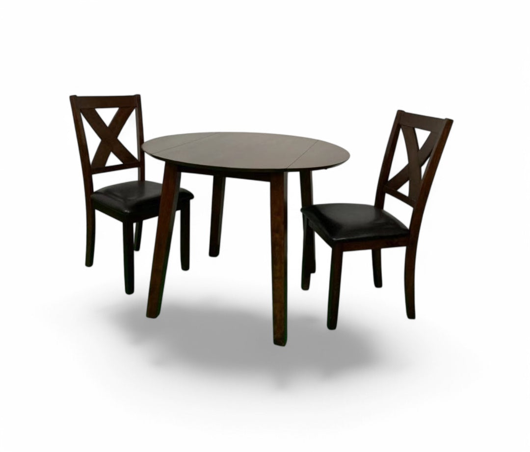 Round Dining Table Set with 4 Chairs - Modern & Elegant Hammis Collection for Kitchen, Dining Room, or Outdoor Entertaining
