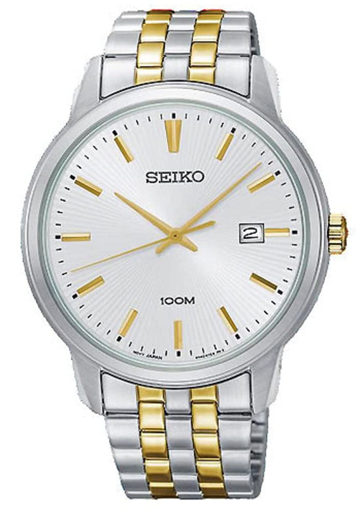 Seiko Men's SUR263 Silver Stainless-Steel Japanese Quartz Dress Watch - Elegant & Waterproof for Business, Formal Events & Daily Wear