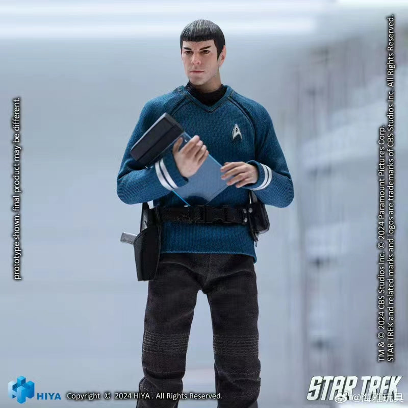 1/12 Scale HIYA 16CM Spock Action Figure - Star Trek 2009 Movie Collectible Model for Display & Photography | Perfect for Sci-Fi Fans & Toy Collectors