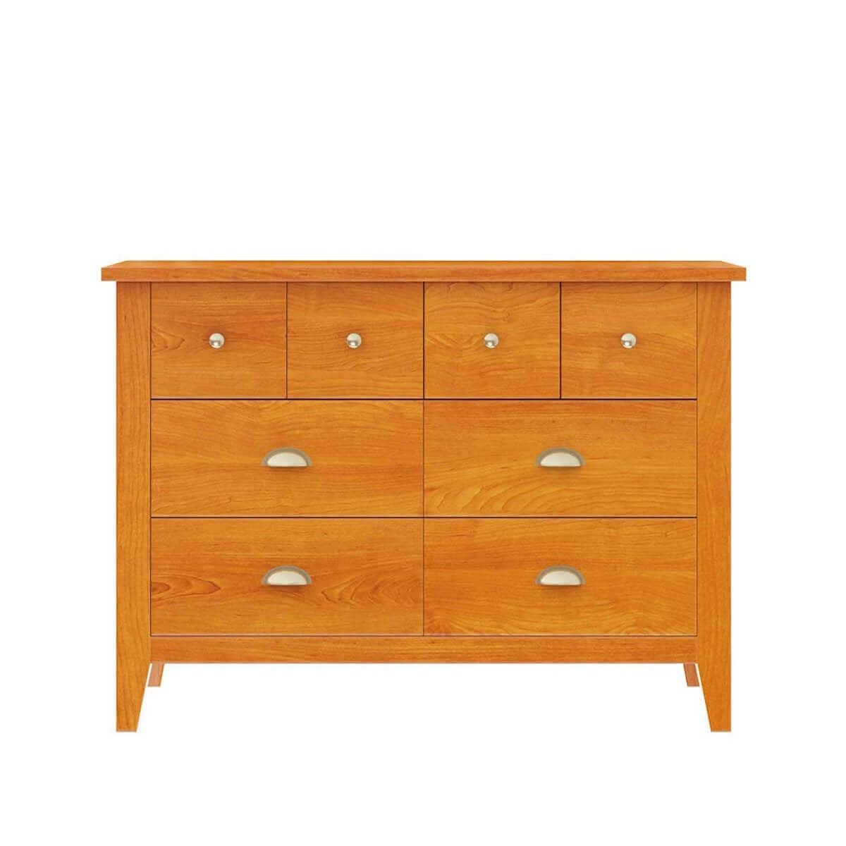 Premium Indian Mango Wood 8-Drawer Dresser | Traditional Handcrafted Bedroom Furniture | Perfect for Master Bedroom, Guest Room & Nursery Storage