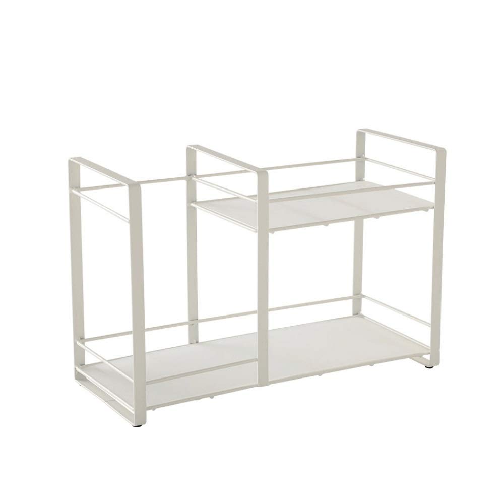 Sturdy Wrought Iron Spice Rack - 3-Tier Countertop & Floor Kitchen Organizer for Spices, Condiments & Seasonings - Perfect for Pantry, Cabinet or Counter Storage - Space Saving Kitchen Organization Solution