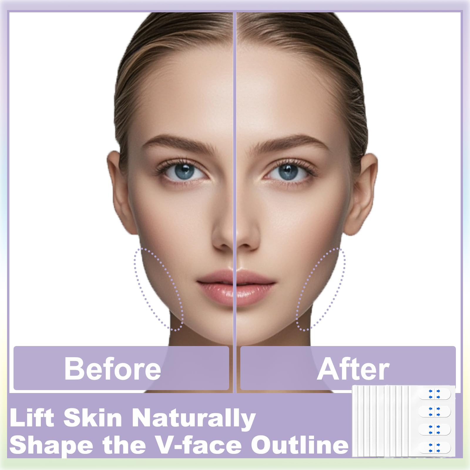 **Invisible Face Lift Tape - 120pcs for Neck & Double Chin Tightening, Makeup Contouring & Instant Lifting - Perfect for Parties, Weddings & Everyday Beauty**