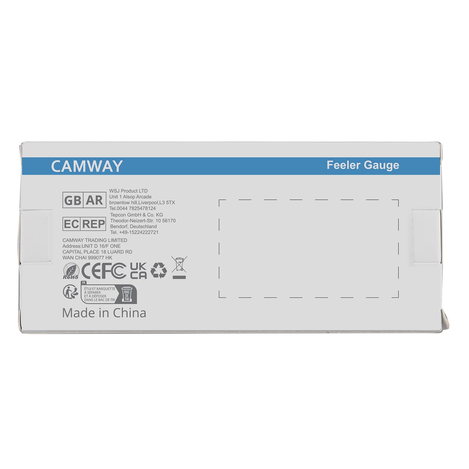 CAMWAY 32-Blade Feeler Gauge Set - Metric & Inch Dual Measurement Gap Tool with Straight & 45° Offset Blades for Valve, Spark Plug, Automotive, and Machinery Gap Measurement | Precision Engineering & DIY Repair Tool Kit