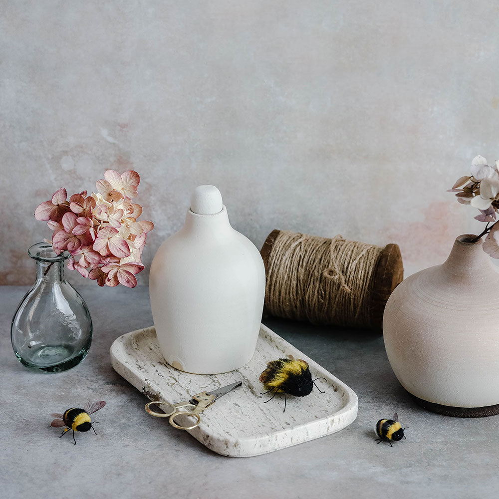 Handblown Glass Bud Vase for Small Flowers - Perfect for Wedding Centerpieces, Table Decor & Home Accents