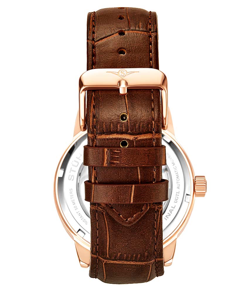 3917 Automatic 43mm Skeleton Dual Time Men's Watch - Stylish Mechanical Timepiece for Business Travel & Formal Occasions