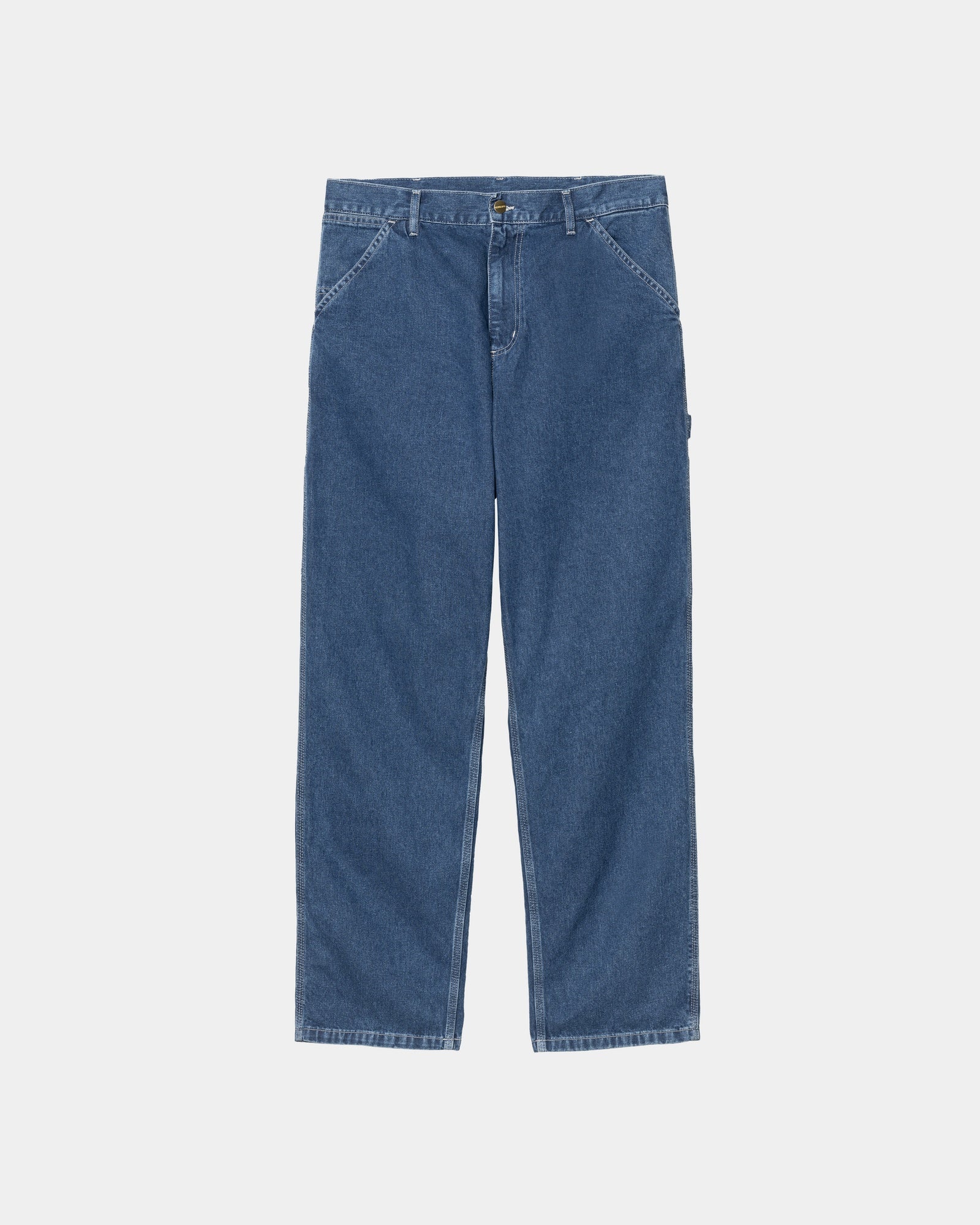 Single Knee Heart Label Pant Norco Denim | Stone Washed Blue Jeans for Men & Women - Perfect for Casual Wear, Street Style & Everyday Comfort