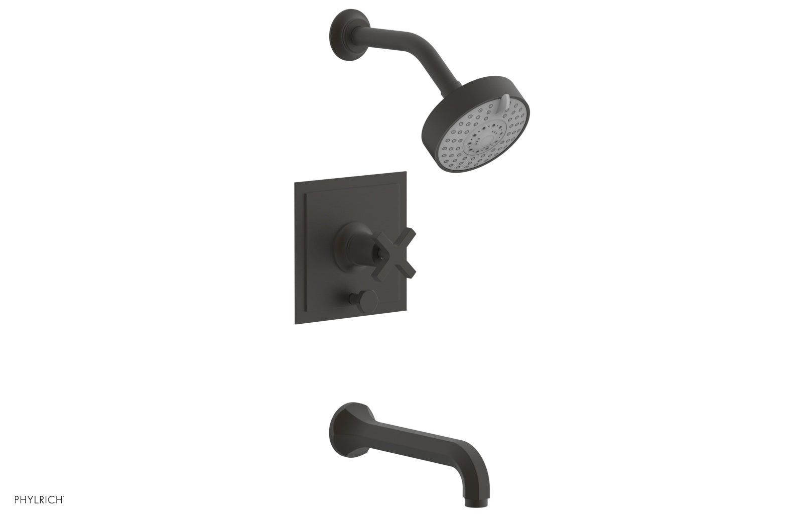 HEX MODERN Pressure Balance Tub and Shower Faucet Set 501 26 - Perfect for Modern Bathroom Renovation and Spa-Like Shower Experience