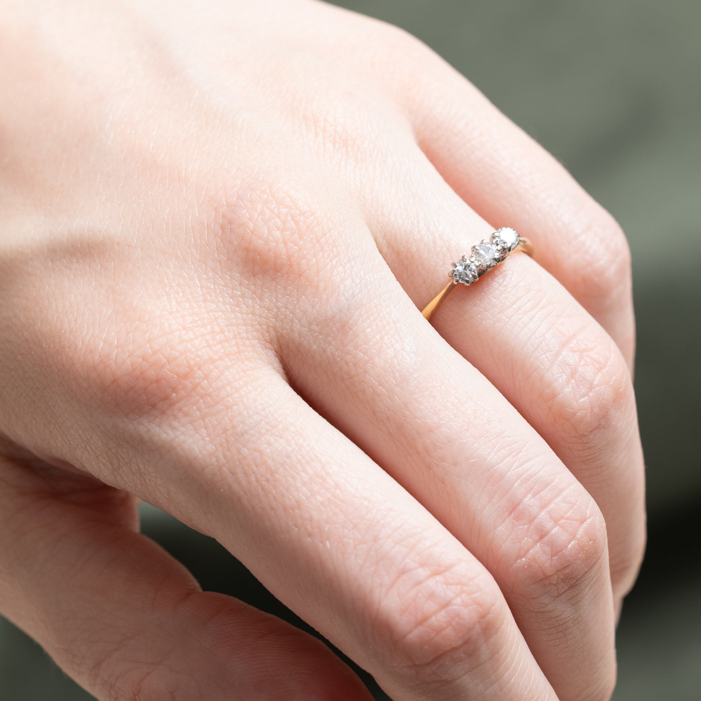0.26ctw Three Stone Diamond Ring - Size 6.5 | Elegant Engagement, Wedding & Anniversary Jewelry Gift for Women
