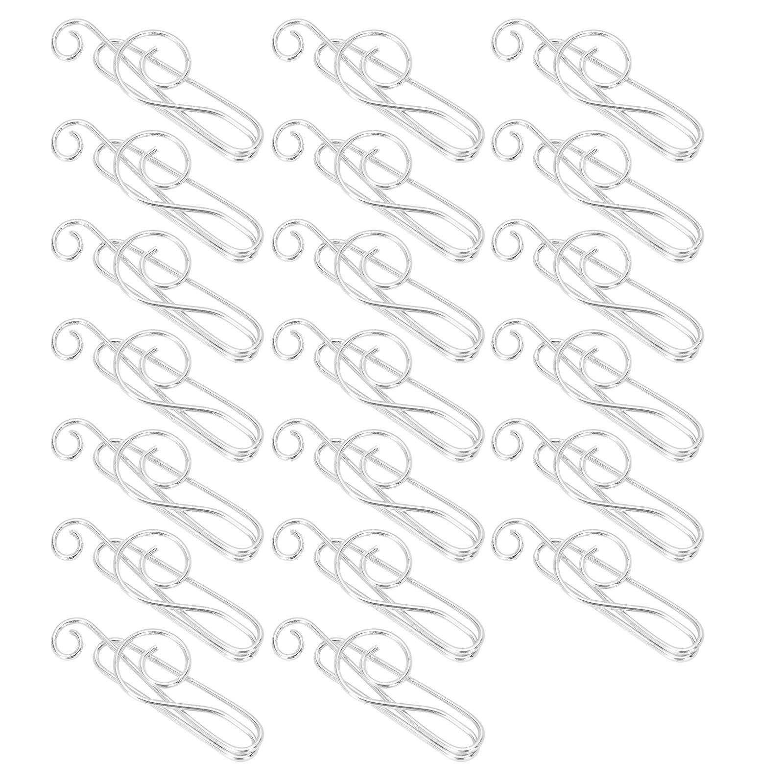 20Pcs Musical Note Paper Clips - Decorative Silver Page Markers for Books, Planners & File Organization | Cute Music Shape Bookmarks for Students, Office & Gift Giving