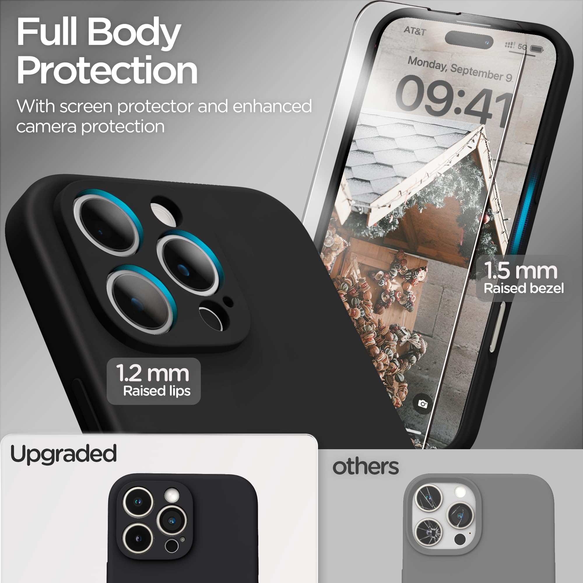 INGIDO Liquid Silicone Case for iPhone 16 Pro Max (6.9