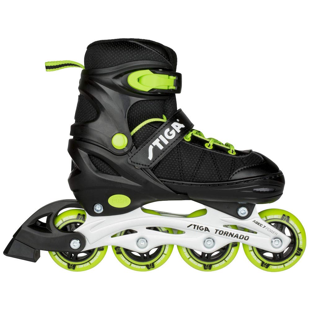 Stiga Str Tornado Kids Inline Skates - Adjustable Sizes for Boys & Girls - Lightweight & Comfortable for Outdoor Fun, Sports & Fitness Training
