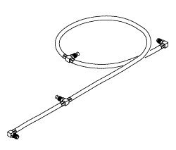 MIH105 High-Pressure Power Hose - Heavy Duty Garden & Car Wash Hose with Durable Nozzle for Home & Outdoor Cleaning