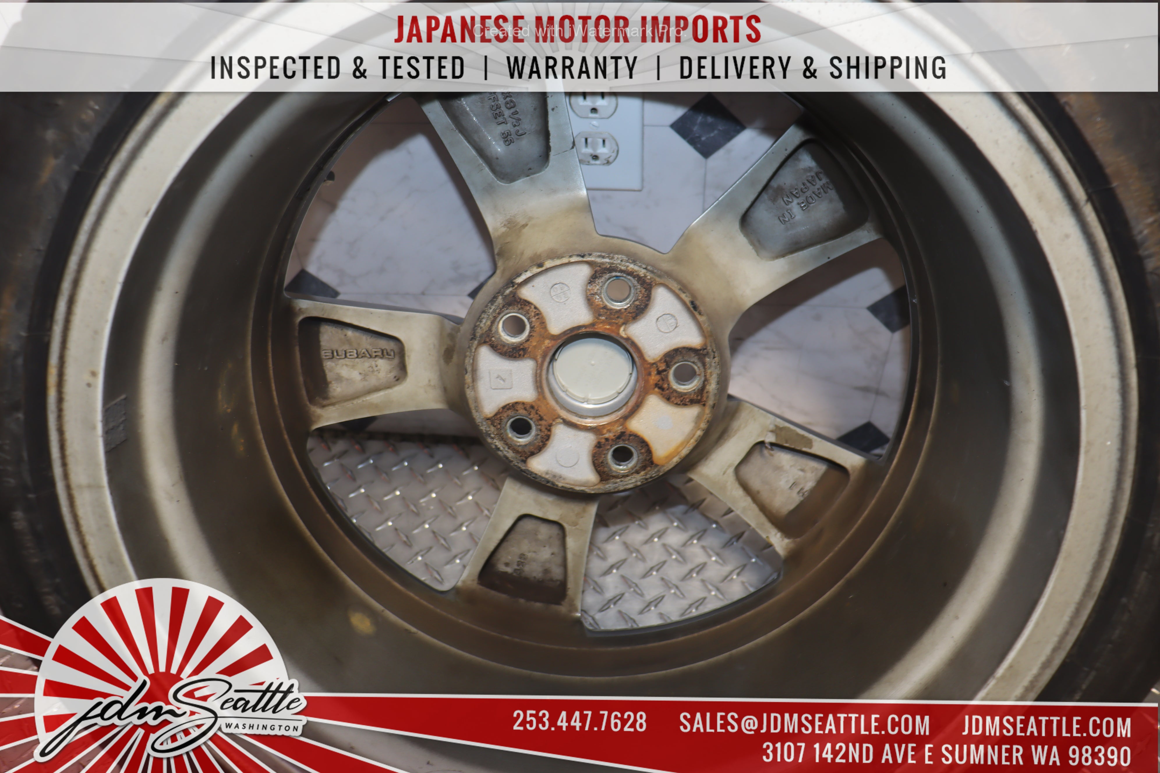 2008-2014 Subaru Impreza WRX STI GRB OEM Factory Stock Wheels - Set of 4 - Perfect for Replacement or Restoration Projects
