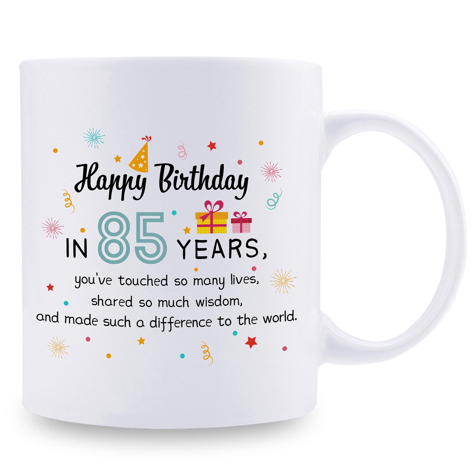 85th Birthday Gifts for Women - Elegant 11 oz Coffee Mug for Teacher, Doctor, Boss, Mom, Grandma, Wife, Sister, Aunt & Coworker - Perfect Retirement & Milestone Celebration Gift - Ideal for Office, Home & Tea Time