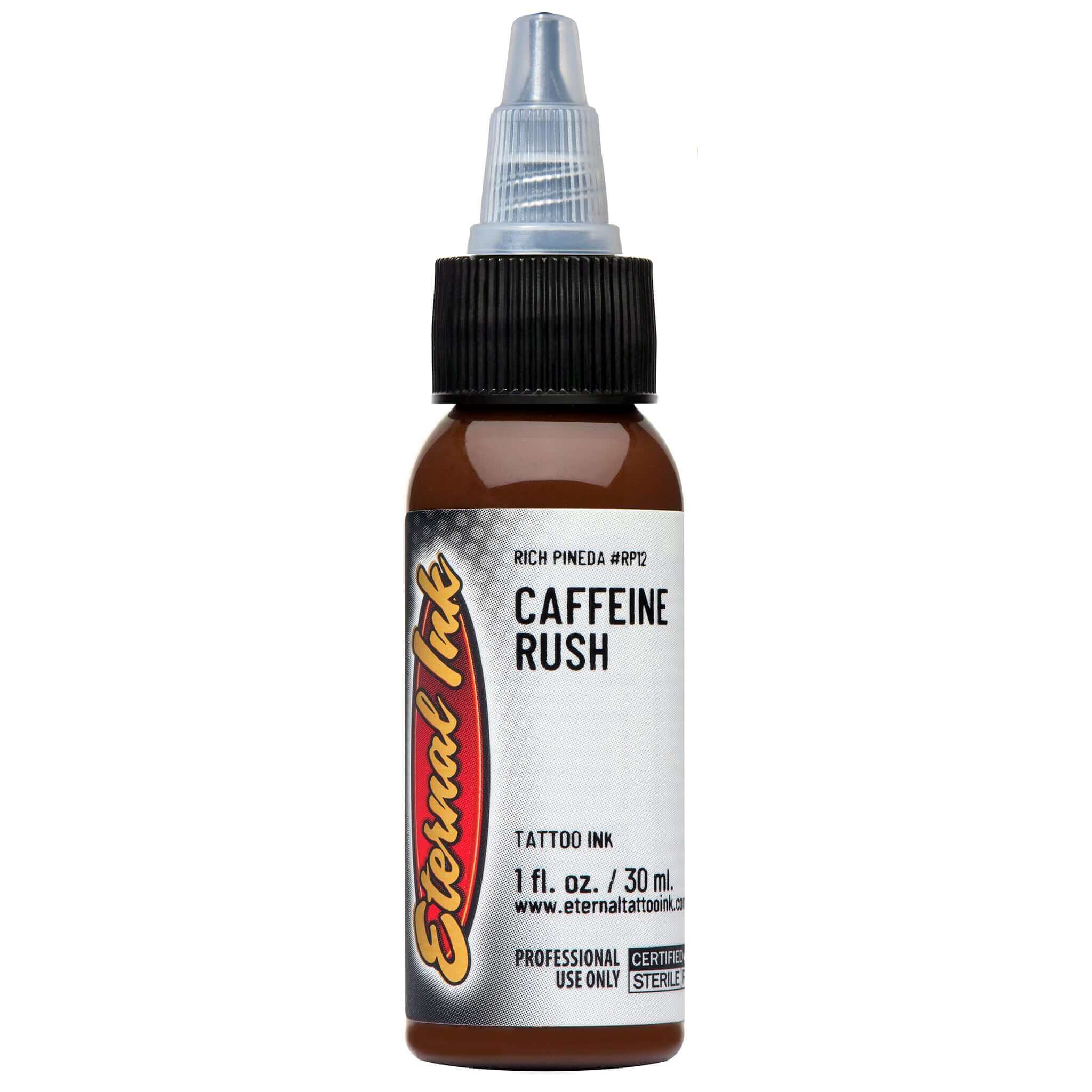 Caffeine Rush Energy Booster - 1 oz Eternal Ink Tattoo Ink for Long-Lasting Tattoos - Perfect for Tattoo Artists & Enthusiasts
