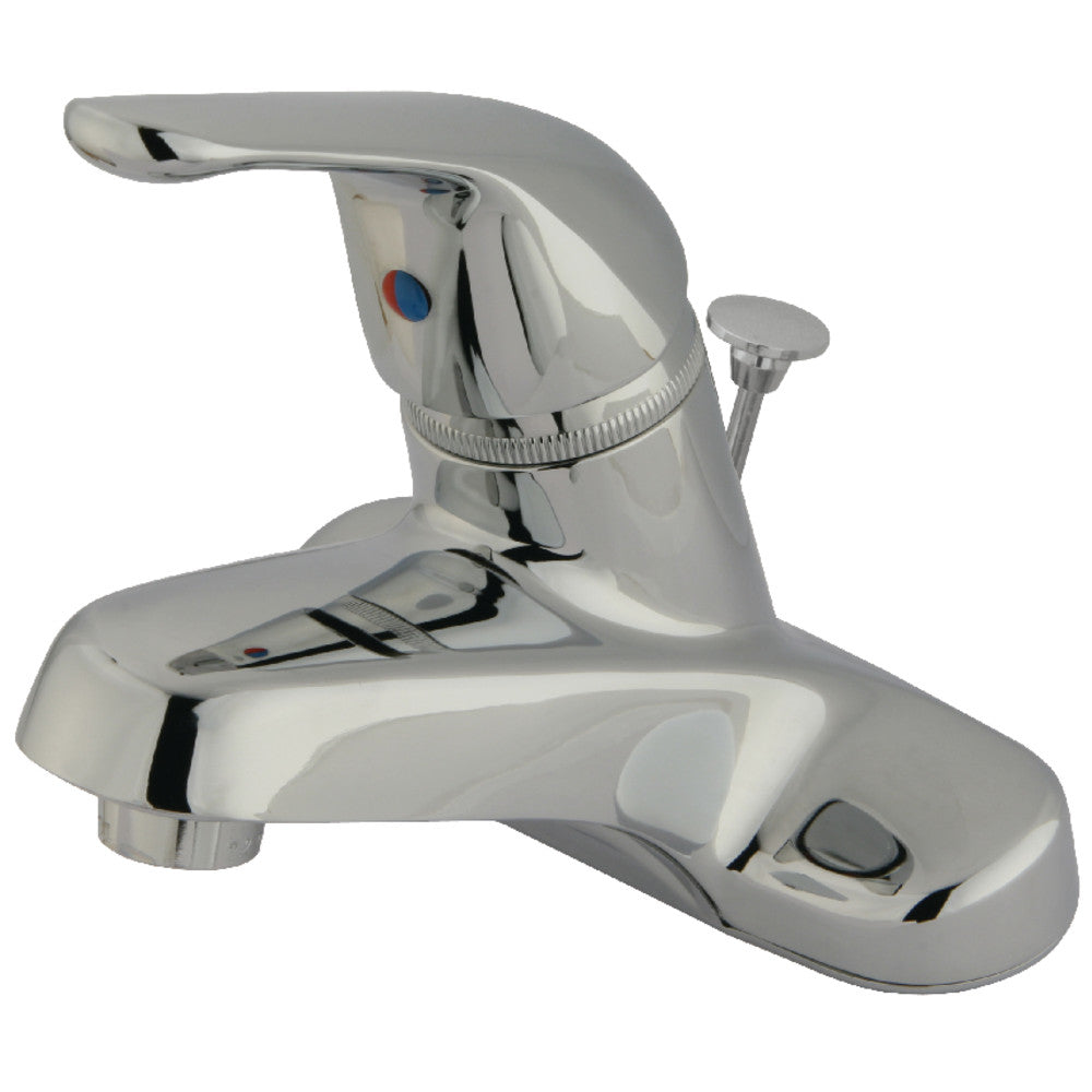 Kingston Brass KB541B Single Handle 4-Inch Centerset Bathroom Faucet - Chrome Finish for Vanity Sink, Powder Room & Guest Bathroom Installation