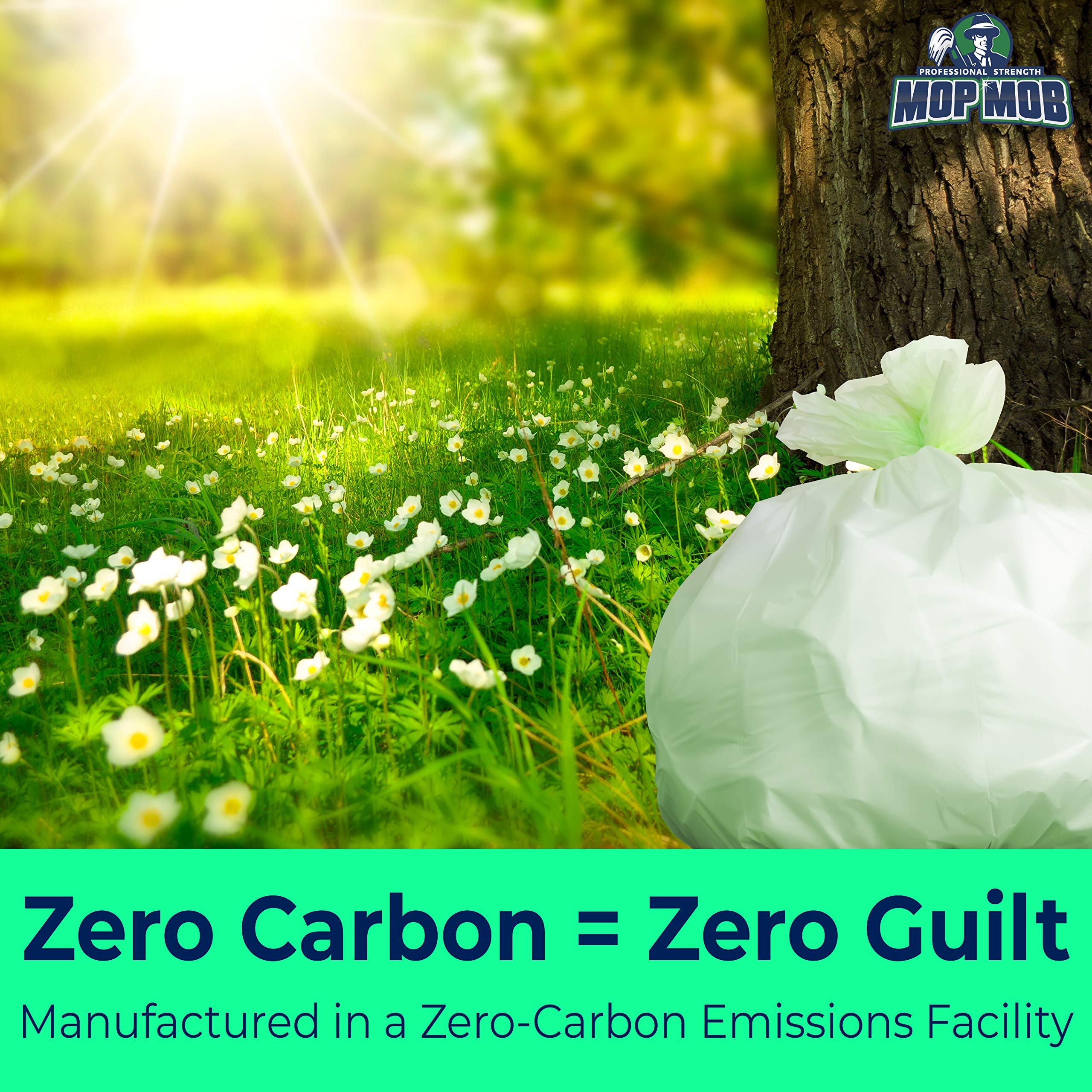 13 Gallon Compostable Trash Bags - 20 Count ASTM D6400 & BPI Certified Eco-Friendly Kitchen Garbage Bags for Food Scraps, Compost Bins, and Green Homes - Plant-Based Biodegradable Tall Trash Can Liners for Sustainable Living