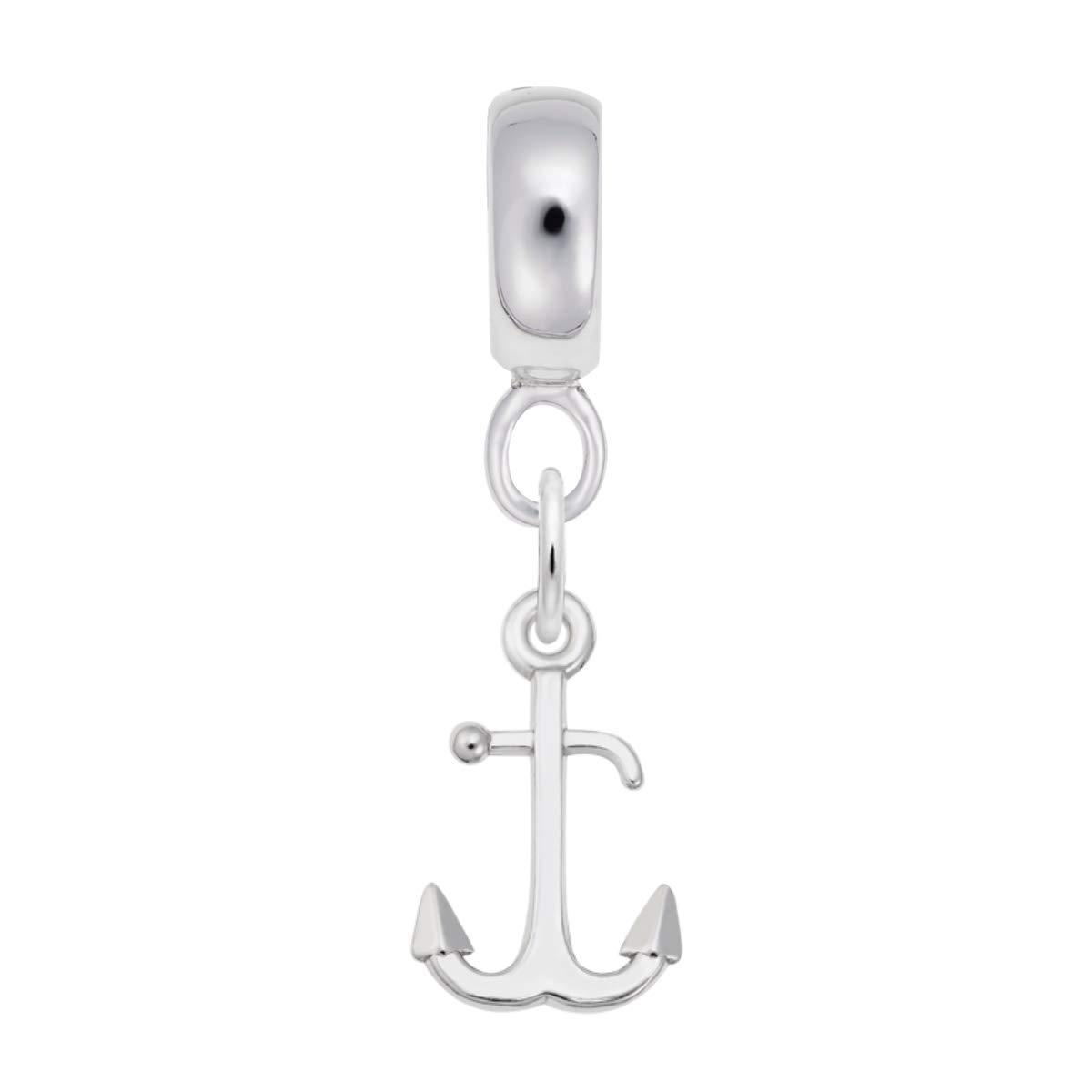 Anchor Charm Dangle Beads for Bracelets & Necklaces - Stainless Steel Jewelry Making Supplies for DIY Crafting, Gifts & Beach Style Accessories