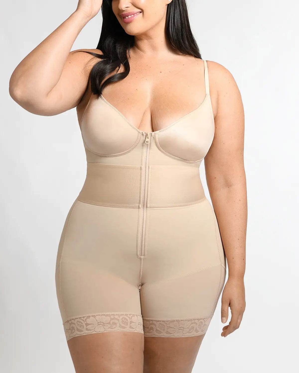 AirSlim® Elastic Waist Shaping Bodysuit for Women - Tummy Control Slimming Body Shaper - Perfect for Workout, Office & Special Occasions