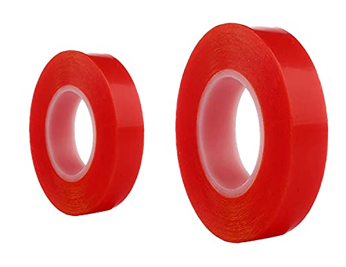 Best Double Sided Hair Tape for Wigs & Toupees - Strong Hold Wig Adhesive, Hair Patch Tape (Red, 2-Pack) - Perfect for Daily Wear, Cosplay & Hair Extensions