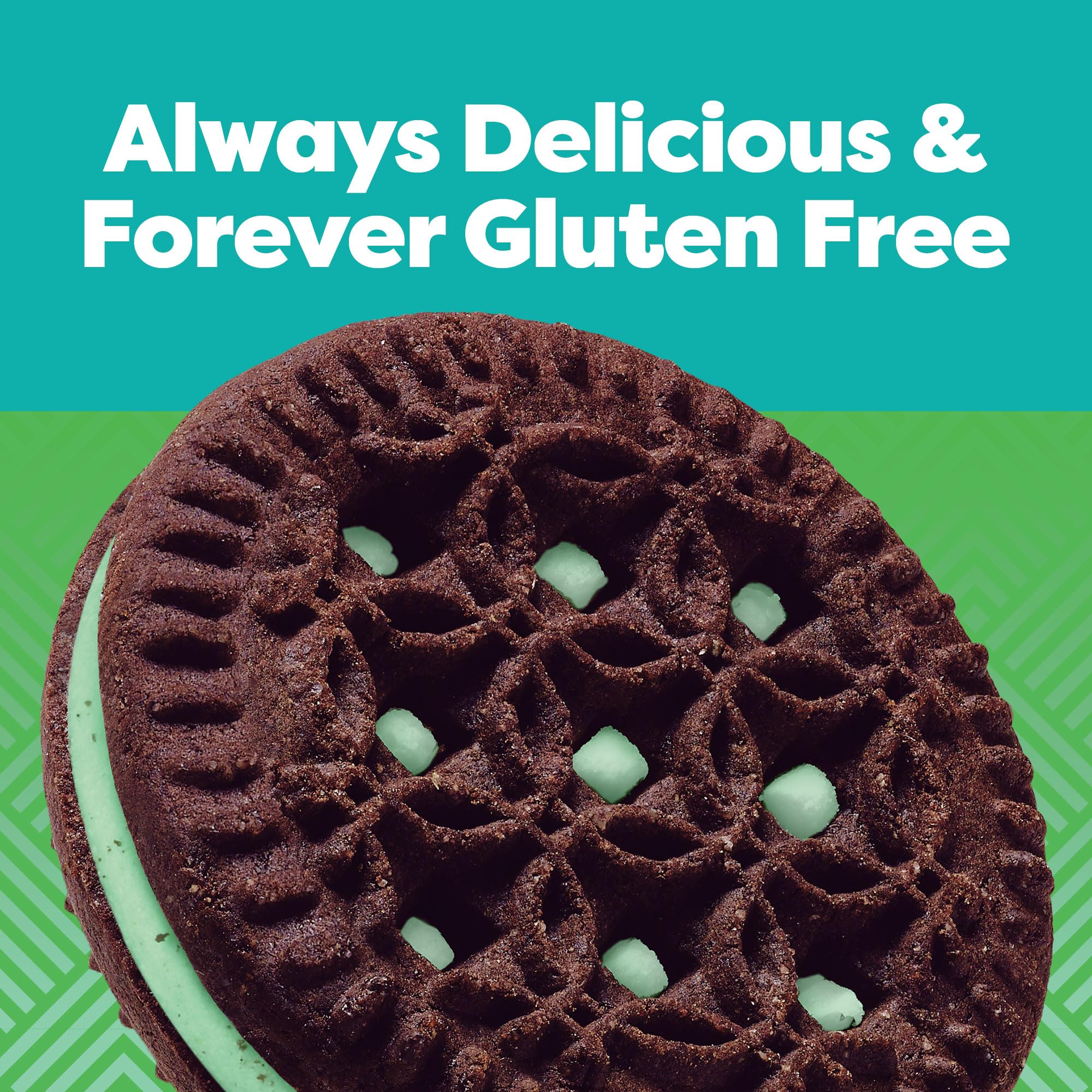 Glutino Gluten Free Mint Flavored Sandwich Cookies - 10.5 oz Pack of Delicious Gluten Free Snacks for Parties, School Lunches & Healthy Desserts
