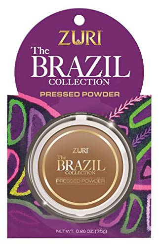Zuri Brazil Pressed Powder Samba - Pack of 4 | Long-Lasting Matte Finish for Oily Skin | Perfect for Daily Makeup & Touch-Ups