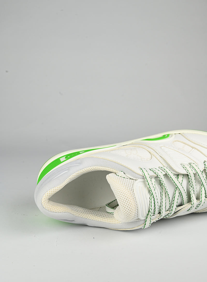 Gucci White and Green Basket Sneakers - Size 40 | Luxury Fashion Sneakers for Women, Streetwear & Casual Outfits